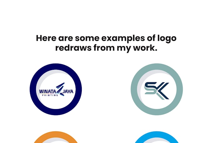 manually redraw and vectorize your logo